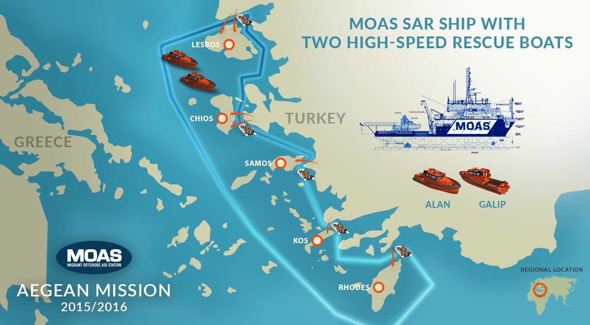 MOAS Operating in the Aegean Sea