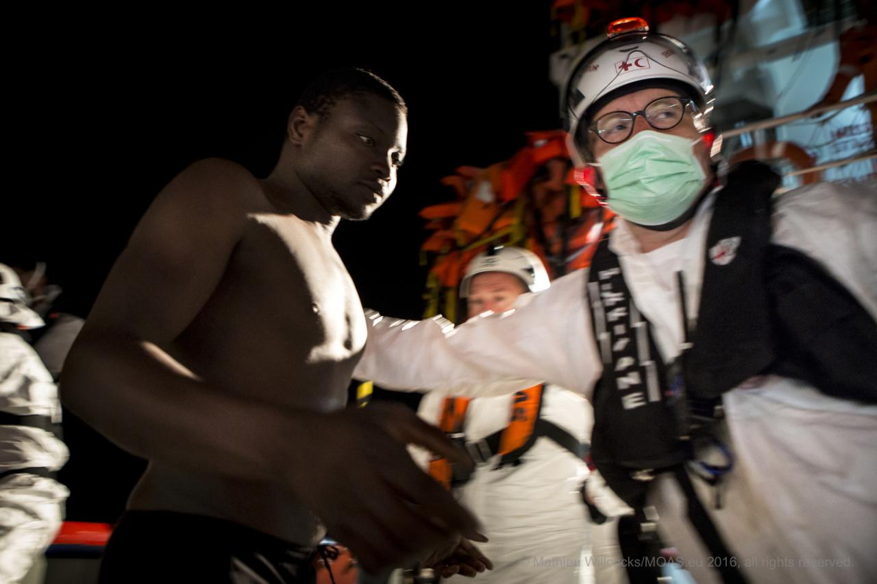 Rescue Team at Work. Photo: Courtesy of MOAS Rescue Team at Work. Photo: Courtesy of MOAS