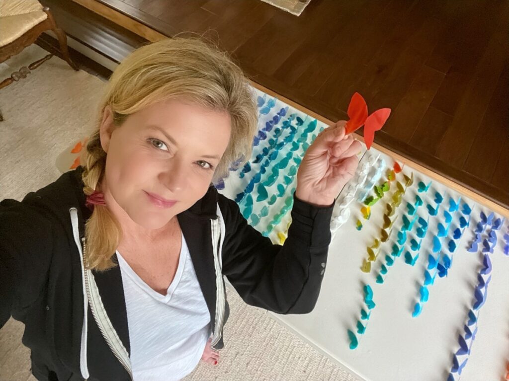 Resin butterflies production line