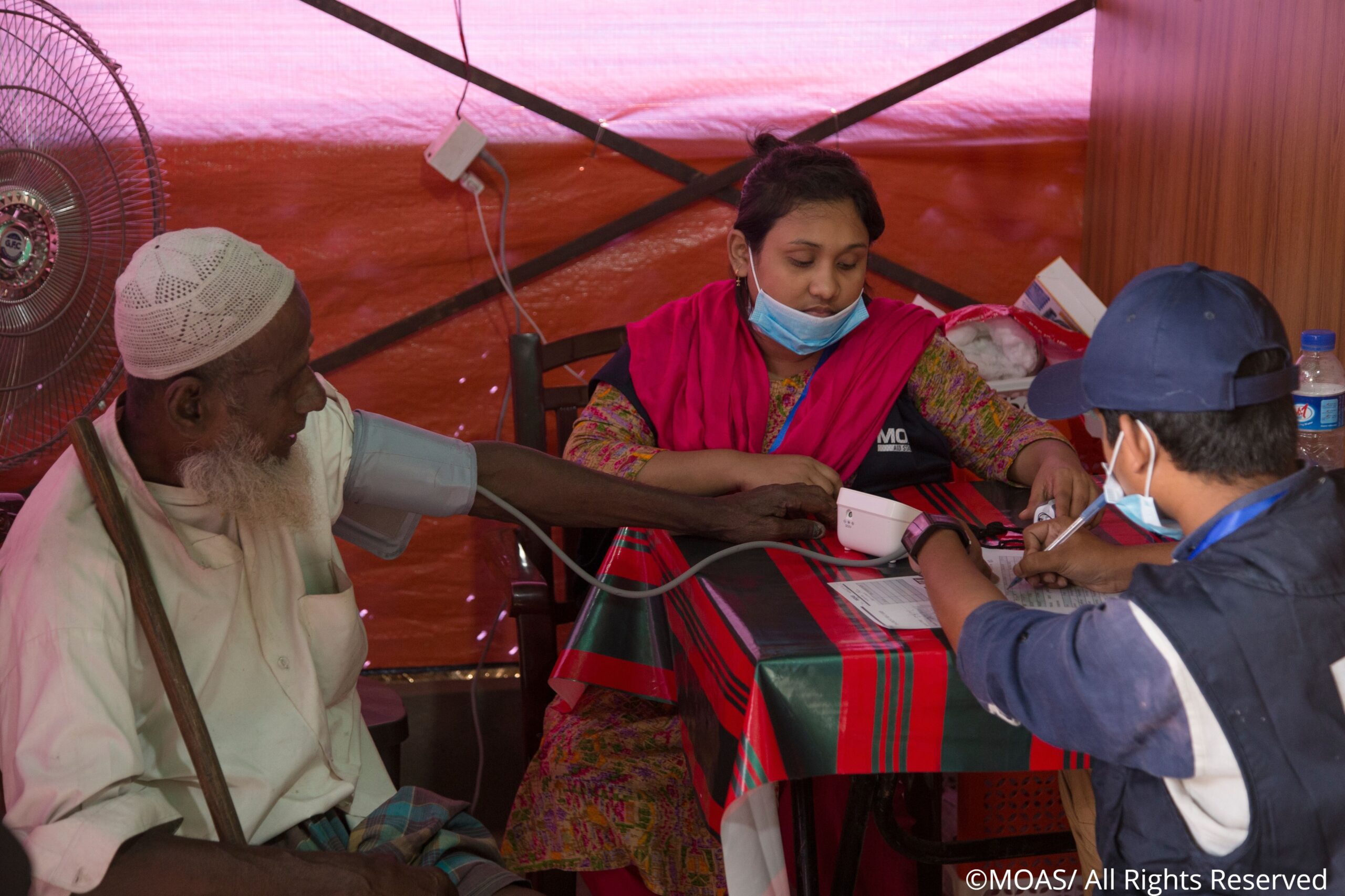 elderly aid station treatment WM
