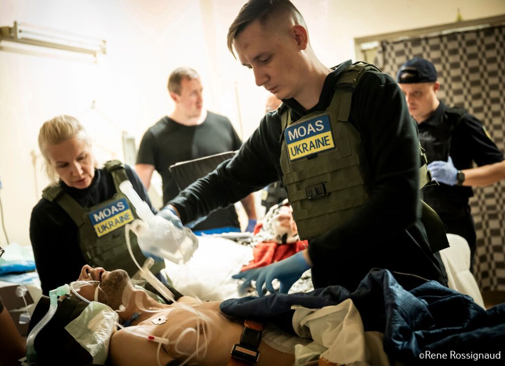 MOAS medic in Ukraine